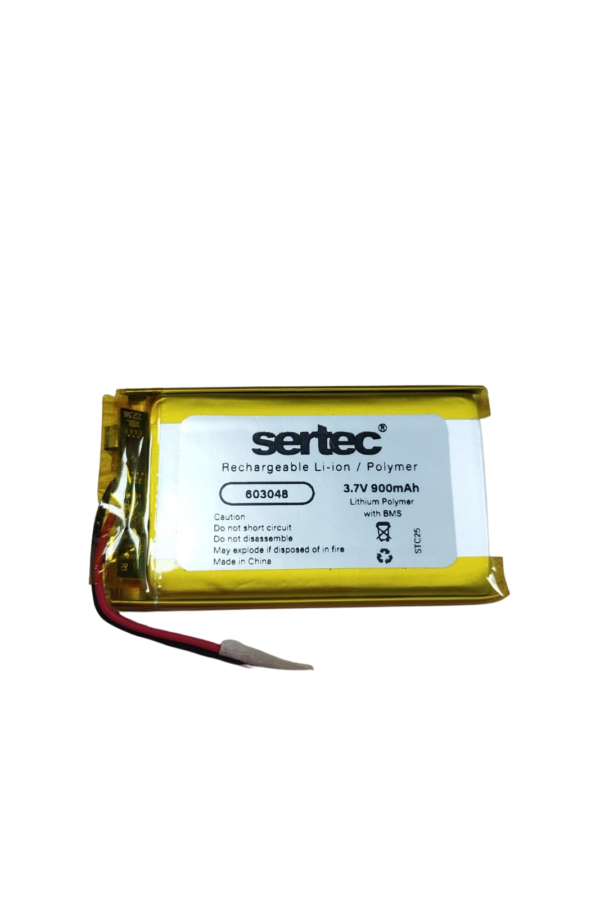 Sertec 603048 3.7V 900 MAh Li-Polymer Pil (Devreli/1.5A)