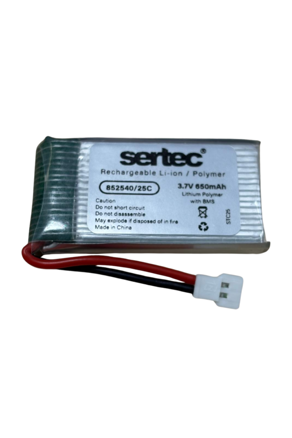 Sertec / 852540 / 3.7V - 650mAh - 20C BEYAZ SOKET