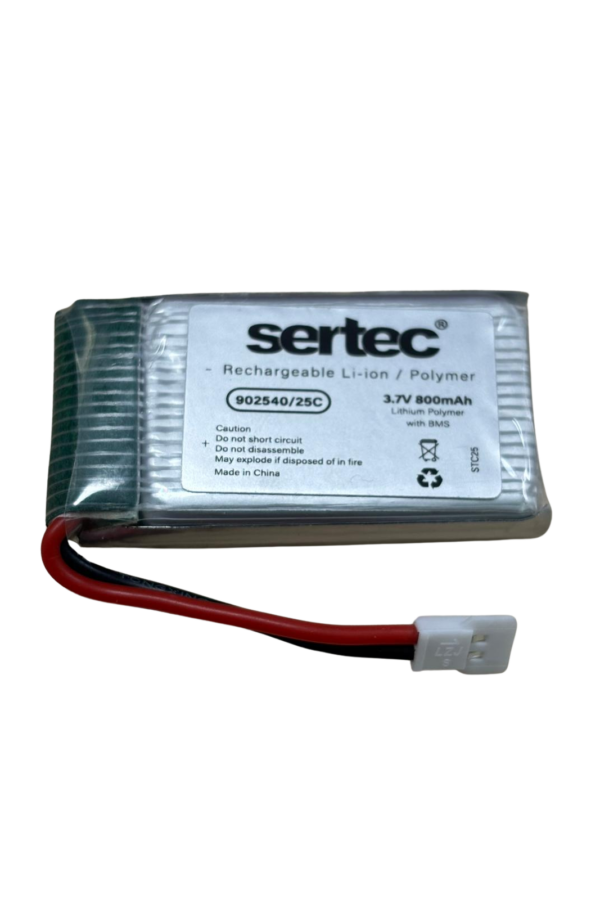 Sertec / 902540 / 3.7V - 800mAh - 15C BEYAZ SOKET