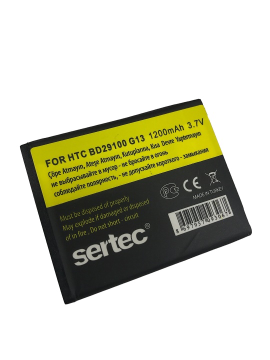 SERTEC - HTC   HD3 - G13 / BD29100 Uyumlu Bat