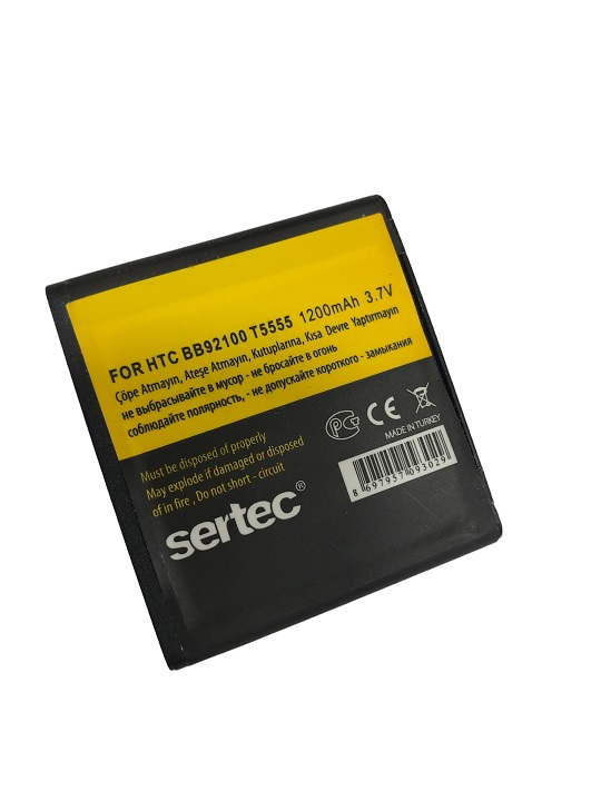 SERTEC - HTC   T5555 Hd mini ( ) / BB92100 Uyumlu Bat