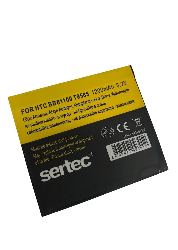 SERTEC - HTC   T8585 Hd 2 Leo 100 / BB81100 Uyumlu Bat