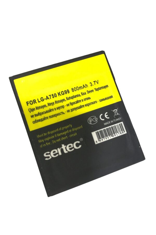 SERTEC - -KG99 / -A750	Uyumlu Bat