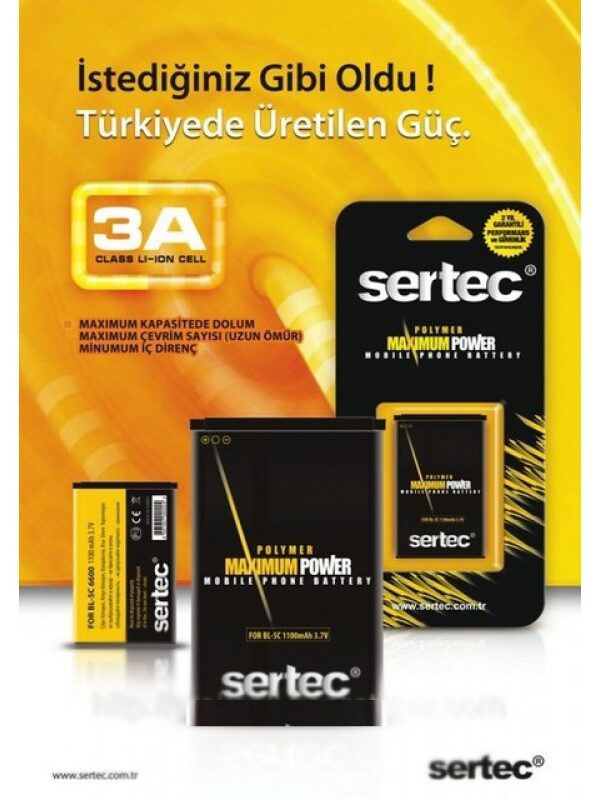 SERTEC -  GALAXY i8530/ i8552 Beam Uyumlu Bat