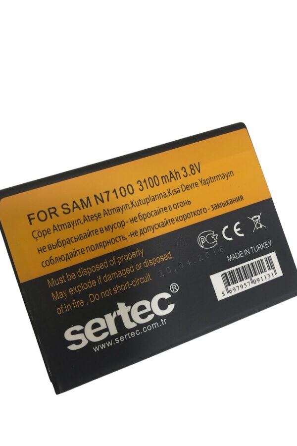 SERTEC -  GALAXY NOTE 2 / N7100 Uyumlu Bat