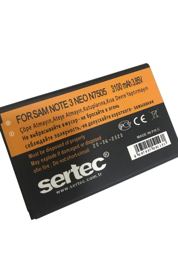 SERTEC -  GALAXY NOTE 3 NEO / N7505 Uyumlu Bat
