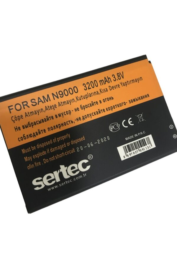 SERTEC -  GALAXY NOTE 3 / N9000 Uyumlu Bat