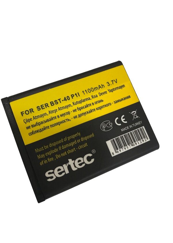 SERTEC - SONY / ERİCSON  SR--40 / P1 I Uyumlu Bat