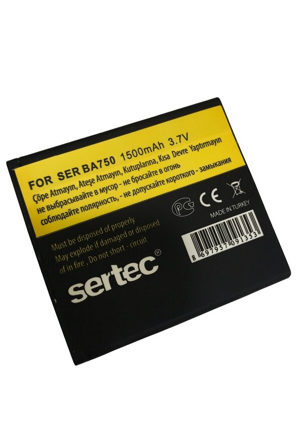 SERTEC - SONY / ERİCSON  SR-BA750 Uyumlu Bat