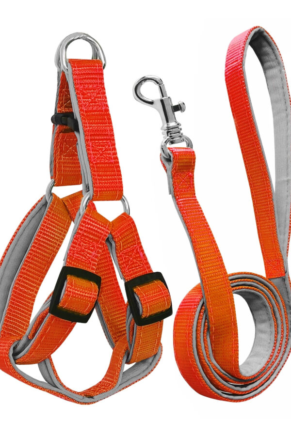 Gezdirme Kayışlı Dokuma Köpek Göğüs Tasma Seti 52*73-110 cm Tcu