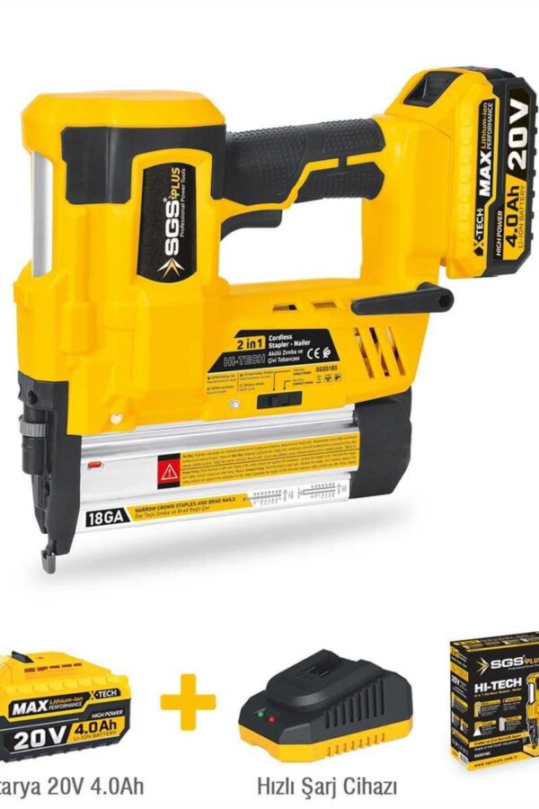 5165 Akülü Zımba ve Çivi Çakma  Makinası 20 Volt