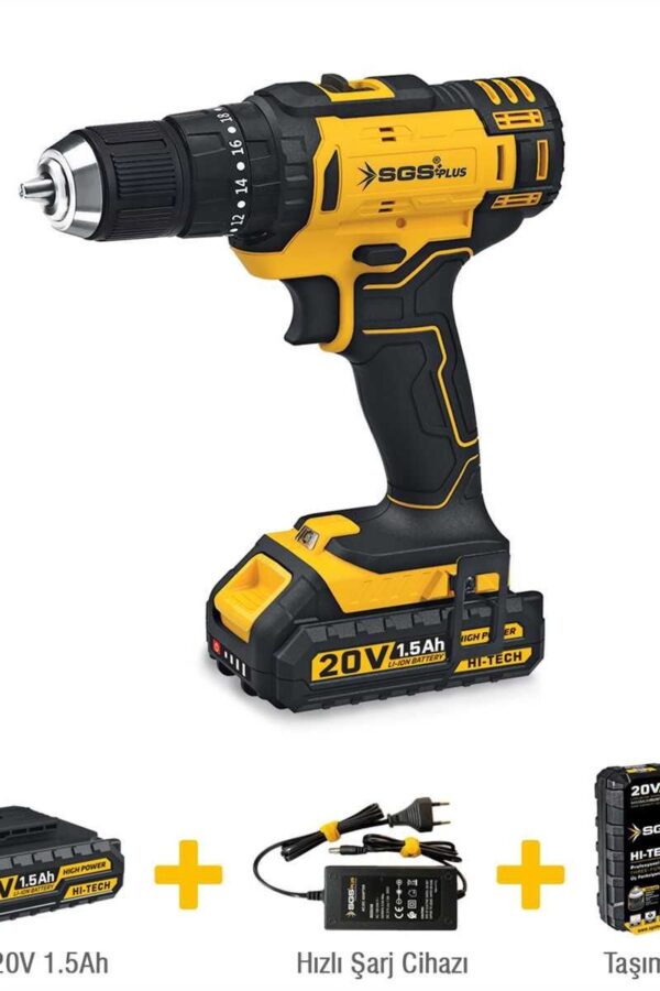 Plus 5248 Akülü Darbeli Matkap Seti 20 Volt