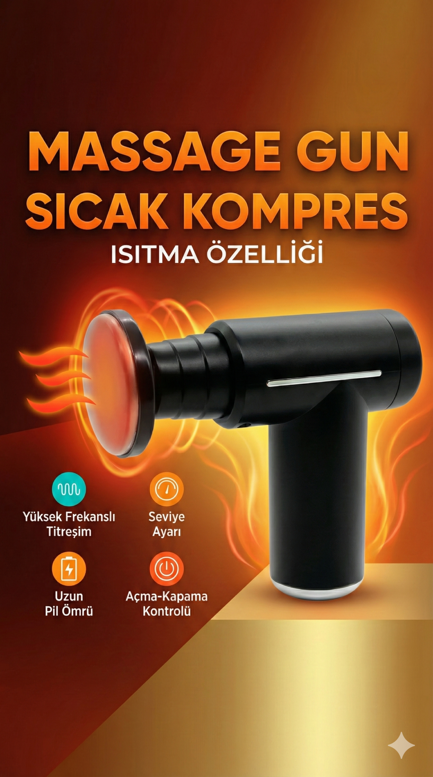 Sıcak Ve Soğuk Terapili Masaj sı - Şarjlı Isıtmalı Masaj - Sporcu Masaj Aleti - Görsel 2