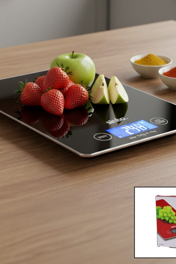 CAM  TARTISI TERAZİ LCD EKRAN 5KG/1GR PİLLİ=CR2032 GR/OZ/ML/IB ÖLÇÜM SKS-4526