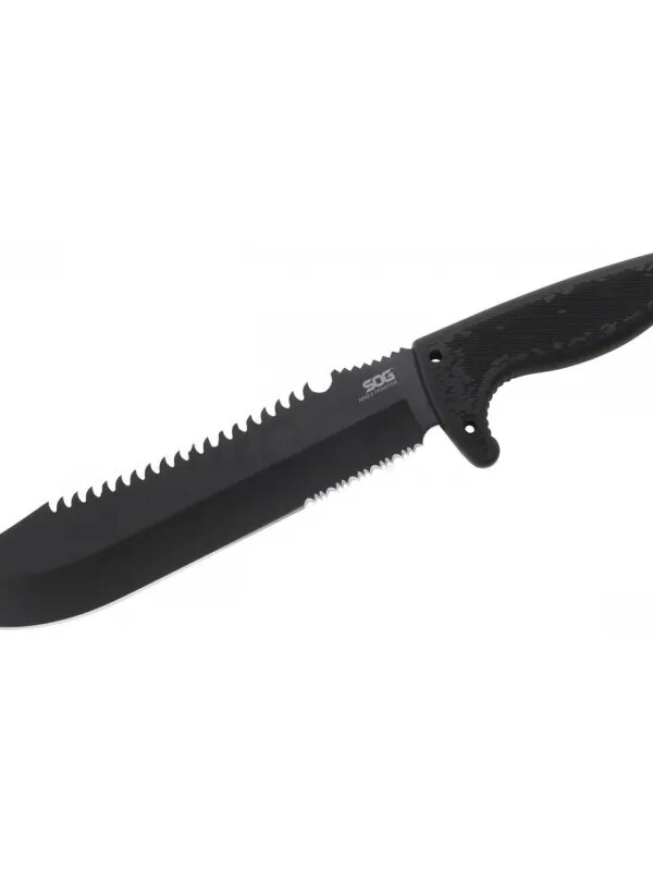 Sog F03T Kamp Tırtıklı Testereli Outdoor  / Bıçak 39 cm - Kauçuk Saplı