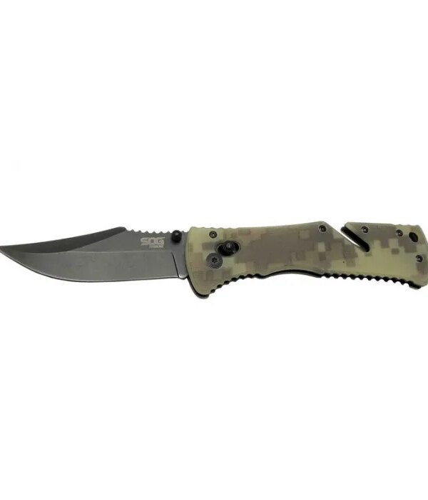 Sog Trident Çakı 21,5 cm Deri Kılıflı , Kemerlikli