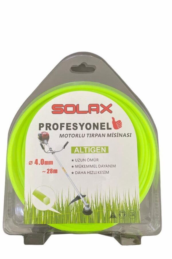 Solax Altıgen  Misinası 4 mm 28 Metre