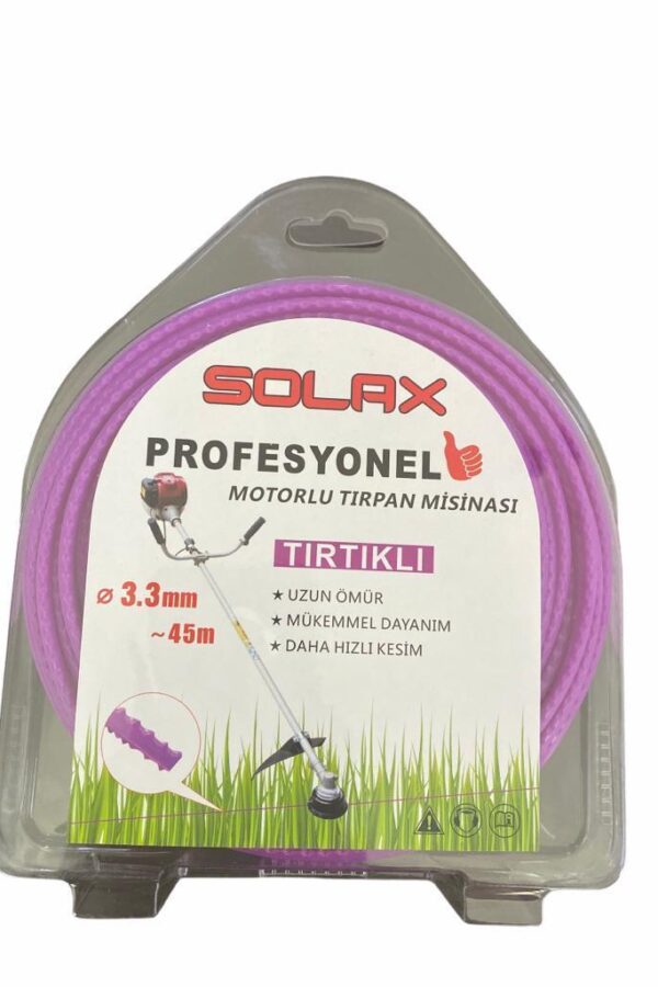 Solax Tırtıklı  Misinası 3,3 mm 45 Metre