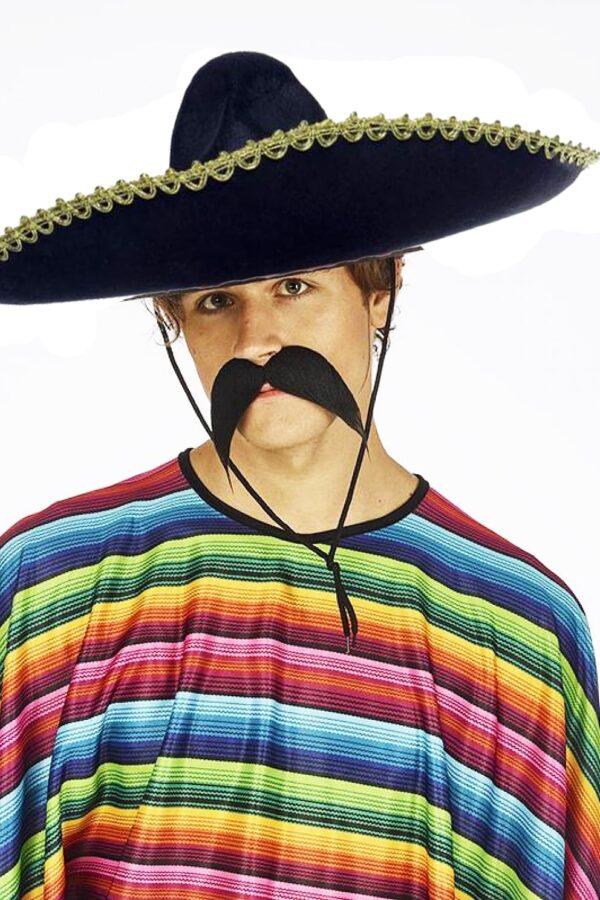 Sombrero Meksika sı Mariachi Altın Şeritli Yetişkin Boy