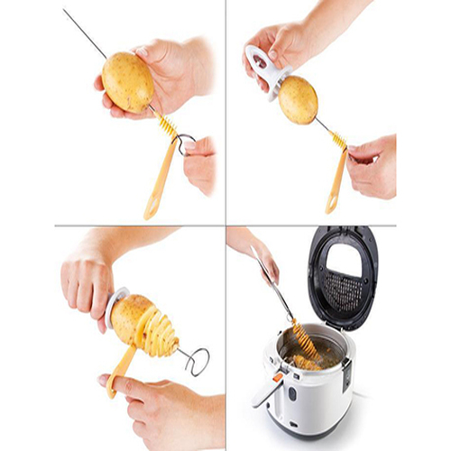 Patates Dilimleyici Aparat Çubukta Patates Cips Yapma - Görsel 2