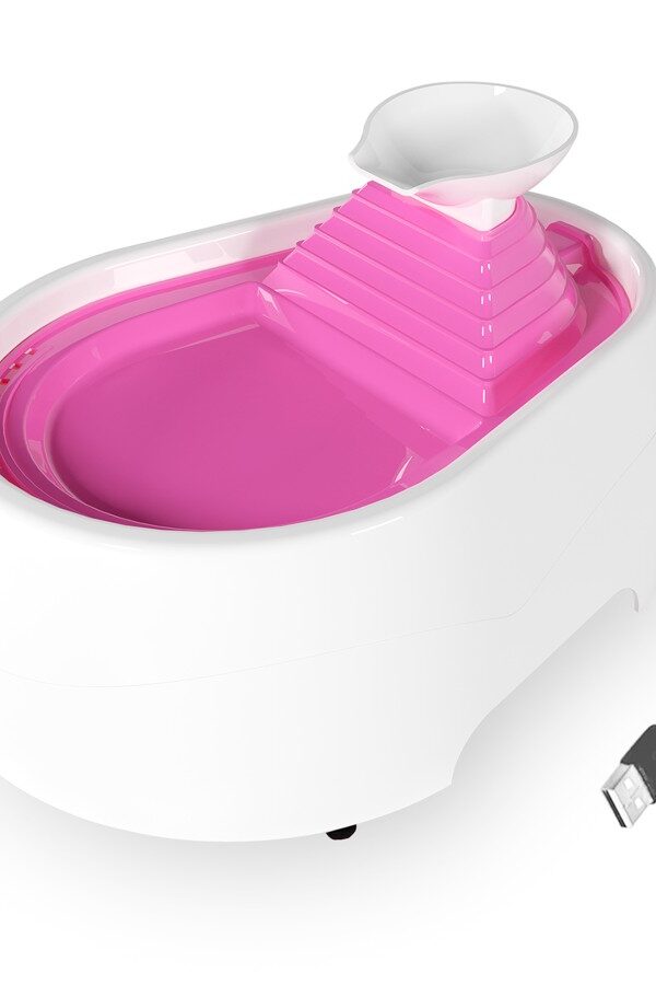 Kedi Köpek Su Pınarı Şe 2 Litre - 5 volt ( usb'li ) Pembe