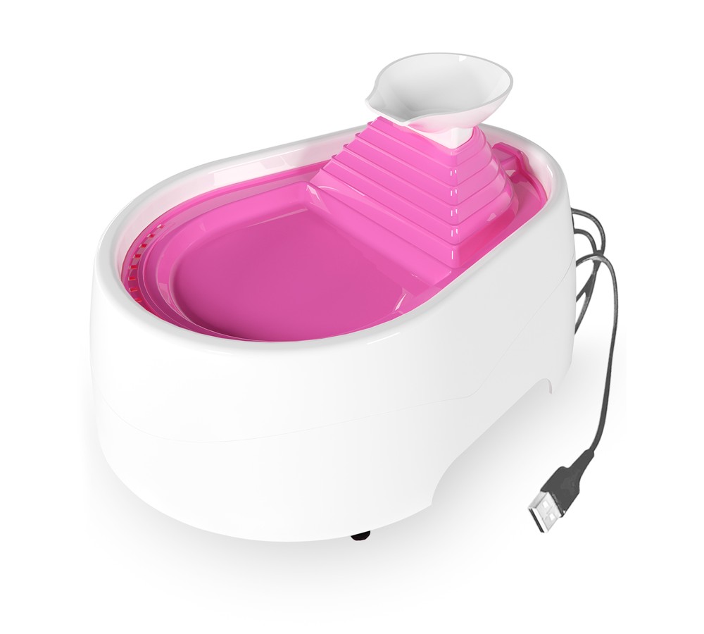 Kedi Köpek Su Pınarı Şe 2 Litre - 5 volt ( usb'li ) Pembe