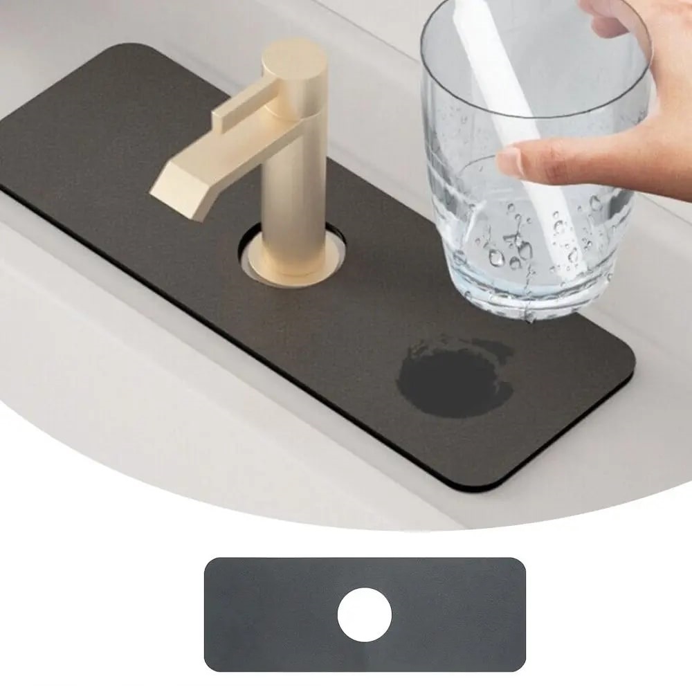Su Emici Sihirli Banyo Musluk Matı Labo Kenar Matı