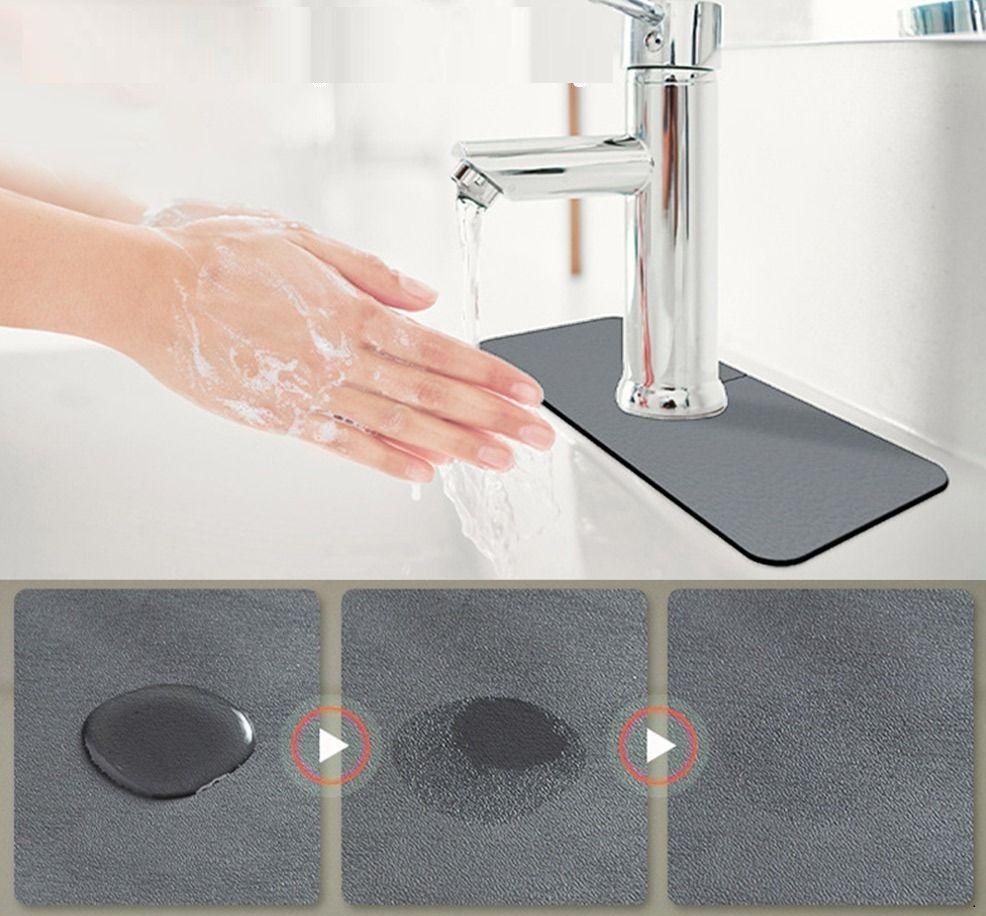 Su Emici Sihirli Banyo Musluk Matı Labo Kenar Matı - Görsel 3