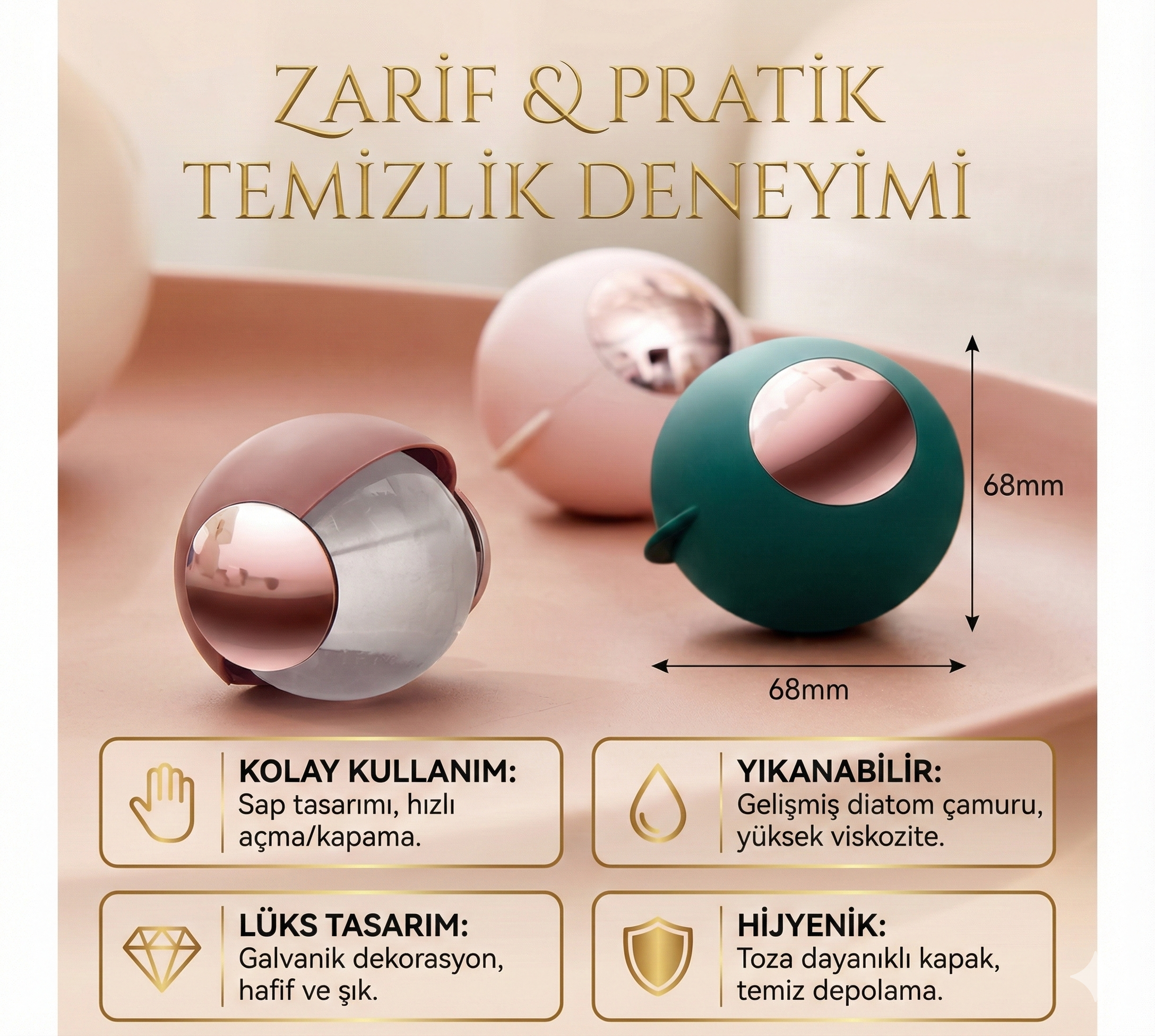 Taşınabilir Yıkanabilir Giysiler Yapışkan Topu - Görsel 3