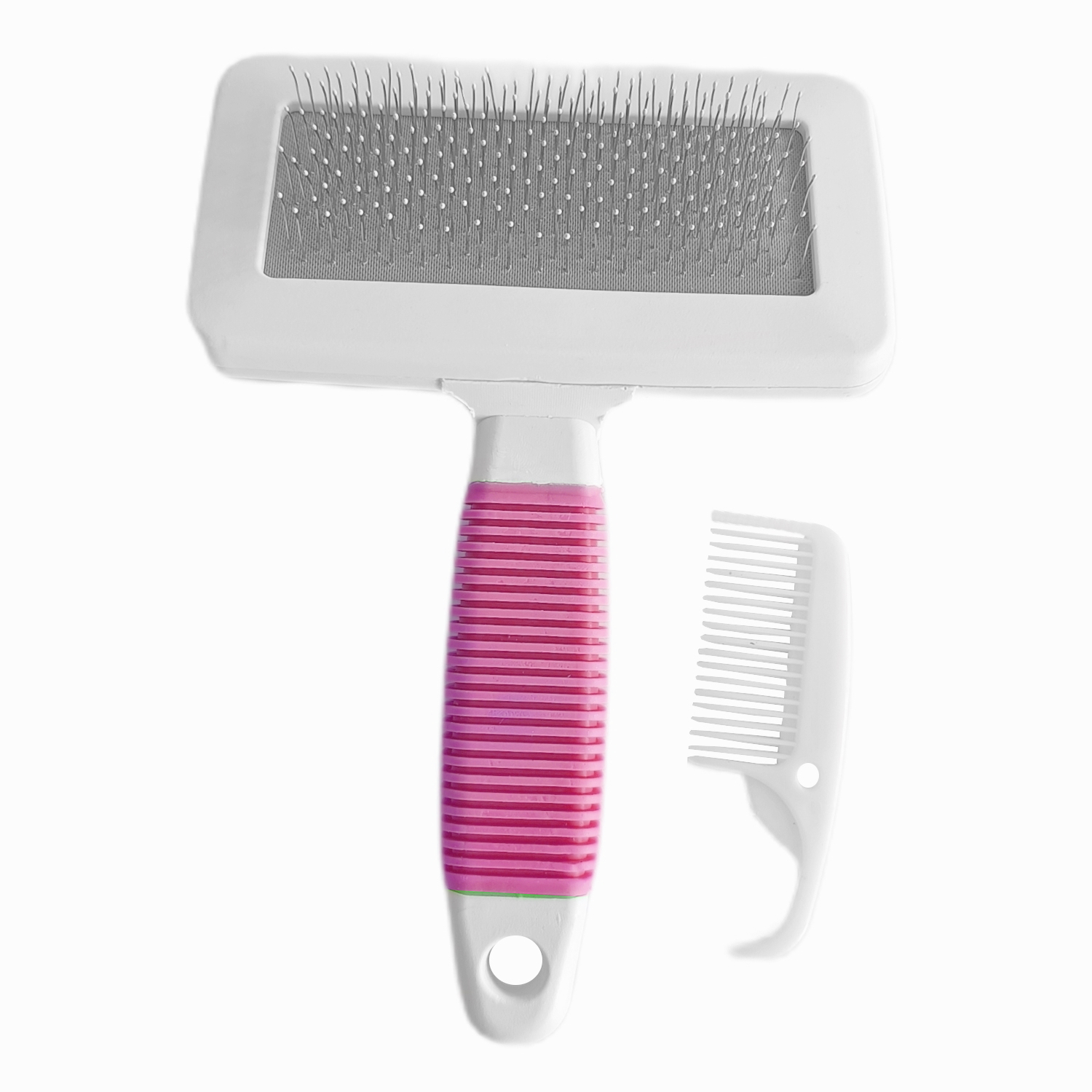 Temizleme Aparatlı Kedi Köpek Tarağı 9.5 cm-14 cm Medium Pembe - Görsel 4