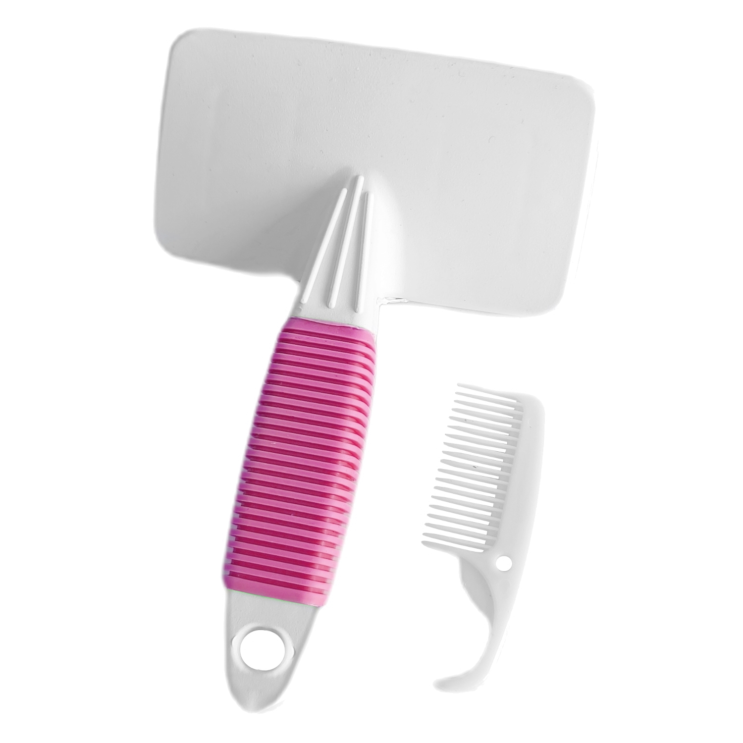 Temizleme Aparatlı Kedi Köpek Tarağı 12 cm-15 cm Large Pembe - Görsel 2