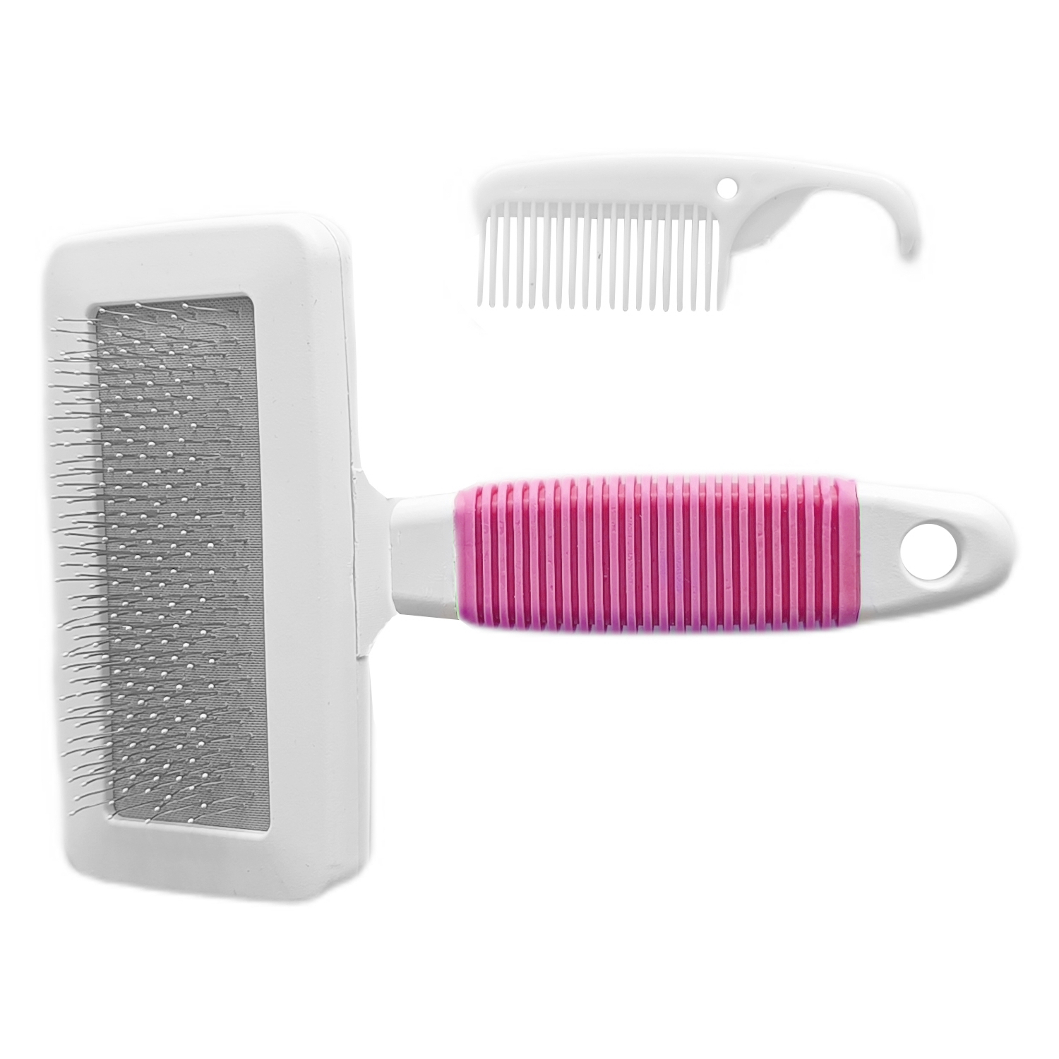 Temizleme Aparatlı Kedi Köpek Tarağı 12 cm-15 cm Large Pembe - Görsel 6