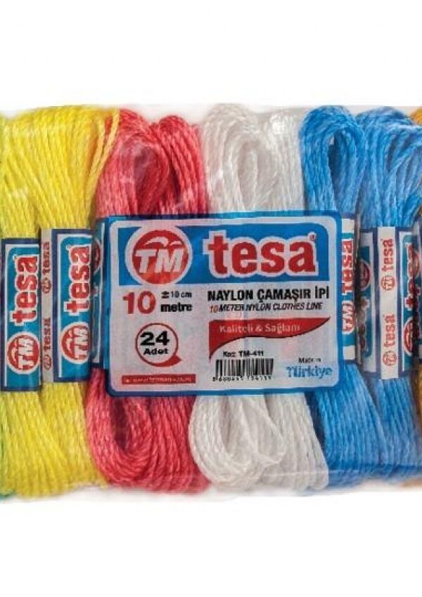 Temsan 10 Metre Naylon Çamaşır İpi 24'lü