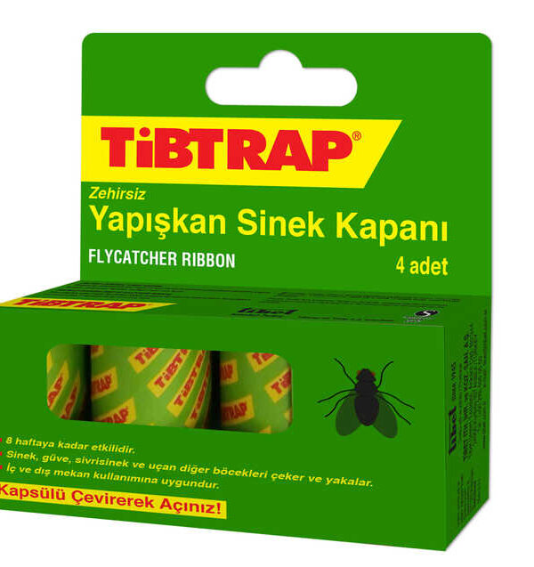 Tibtrap Yapışkan Sinek Kapanı 4 Lü