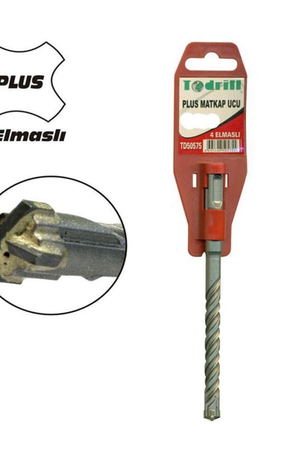 TD50613 18X460 Sds Plus 4 Elmaslı Matkap Ucu