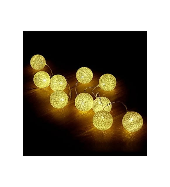 2 Metre 10’lu Top LED Işık - Pilli Gün Işığı Dekoratif Aydınlatma - Görsel 2
