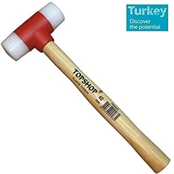 09465  Saplı Plastik Tokmak 50 mm