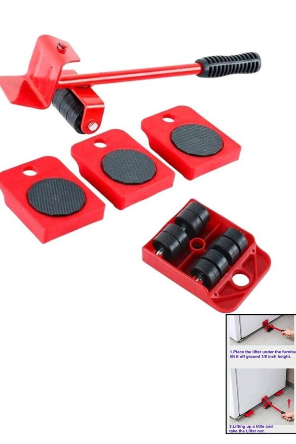 EV TİPİ KALDIRAÇ EŞYA MOBİLYA TAŞIMA APARATI 5PCS TAŞIMA KAPASİTE:150KG