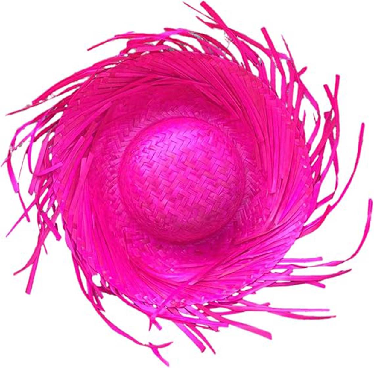 Tropikal Parti Pembe Fuşya Hasır Hawaii sı 13x36 cm - Görsel 4