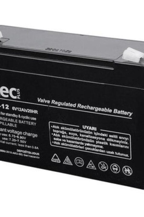 TTEC 6V 12 AH Kuru Bakımsız Akü
