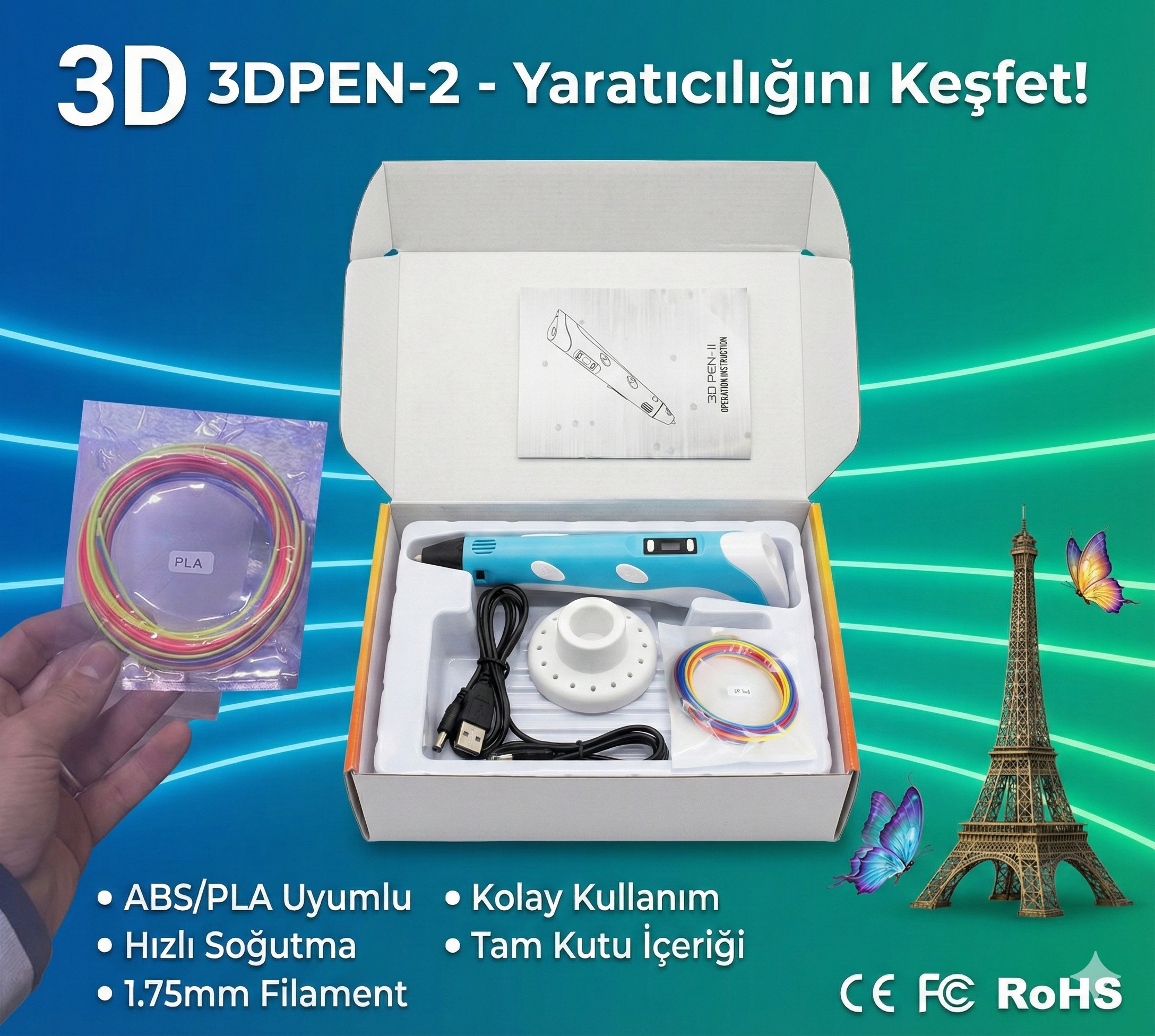 Üç Boyutlu Yazıcı 3D m Pen Printer - Görsel 5