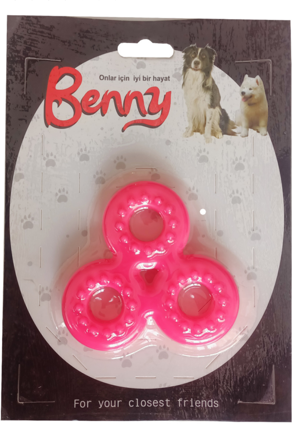 Benny Köpek Oyuncağı Üçlü H 9 x 9 cm Pembe