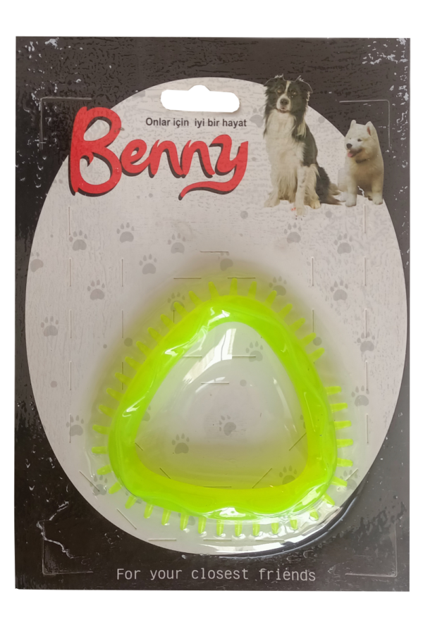 Benny Köpek Oyuncağı Üçgen 8 x 8.5 cm Sarı