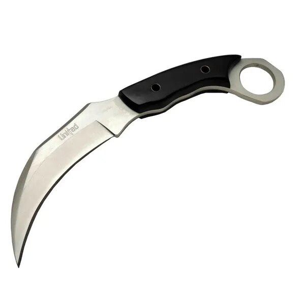 United Claw Cutter Karambit UK 1 Siyah Outdoor Bıçak 17cm - Kılıflı, Plastik Sap