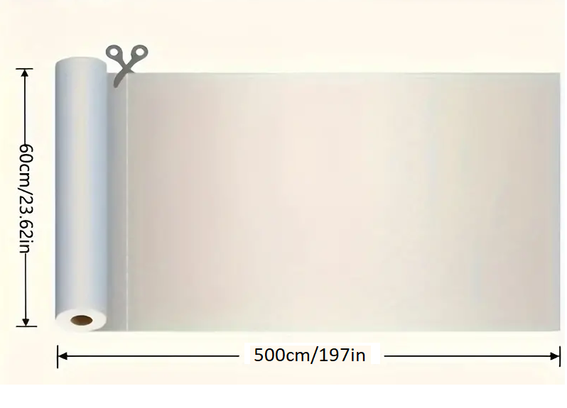 UV Engelleyici Buzlu Cam Filmi 5 Metre X 60 Cm - Görsel 4