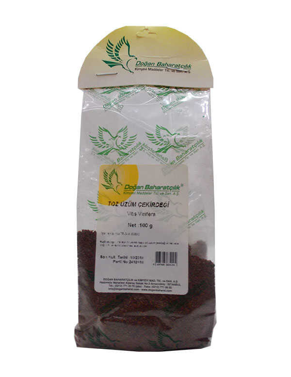 Üzüm Çekirdeği Öğütülmüş Doğal 100 Gr Paket