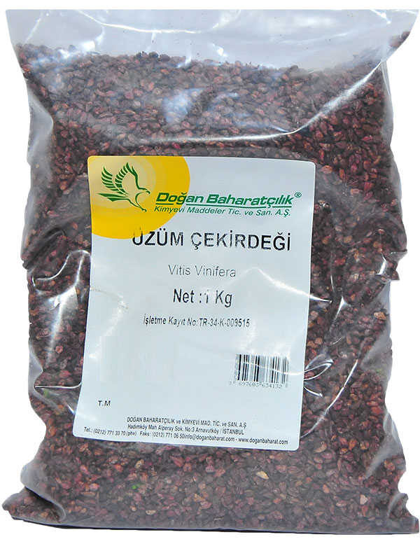 Üzüm Çekirdeği Tane Doğal 1000 Gr Paket