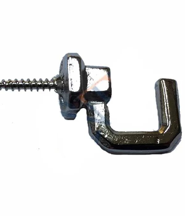 Vidalı , Askı Büyük - 15x23mm, Nikel - 1 Adet