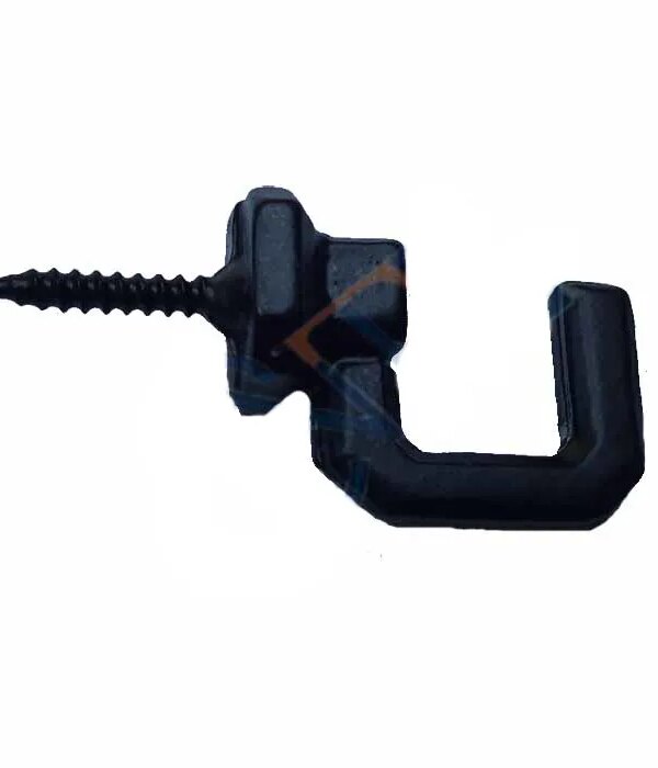 Vidalı , Askı Büyük - 15x23mm, Siyah - 1 Adet