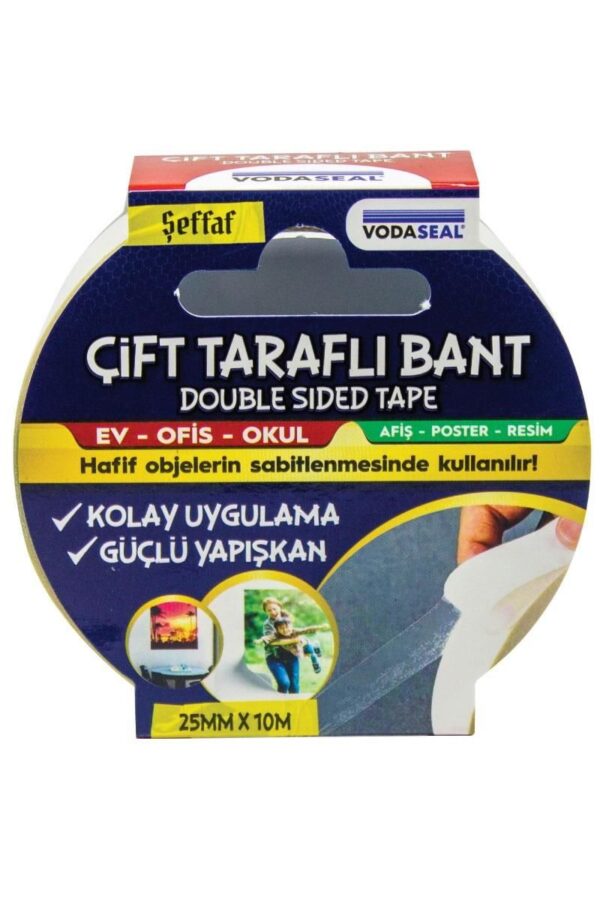 Çift Taraflı Filmik Bant 25 mm 10 Metre